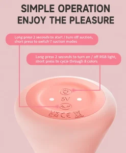 Snow Mountain Mini Massager USB Rechargeable 7 Modes Soft Silicone