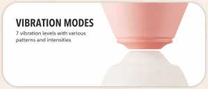 Snow Mountain Mini Massager USB Rechargeable 7 Modes Soft Silicone