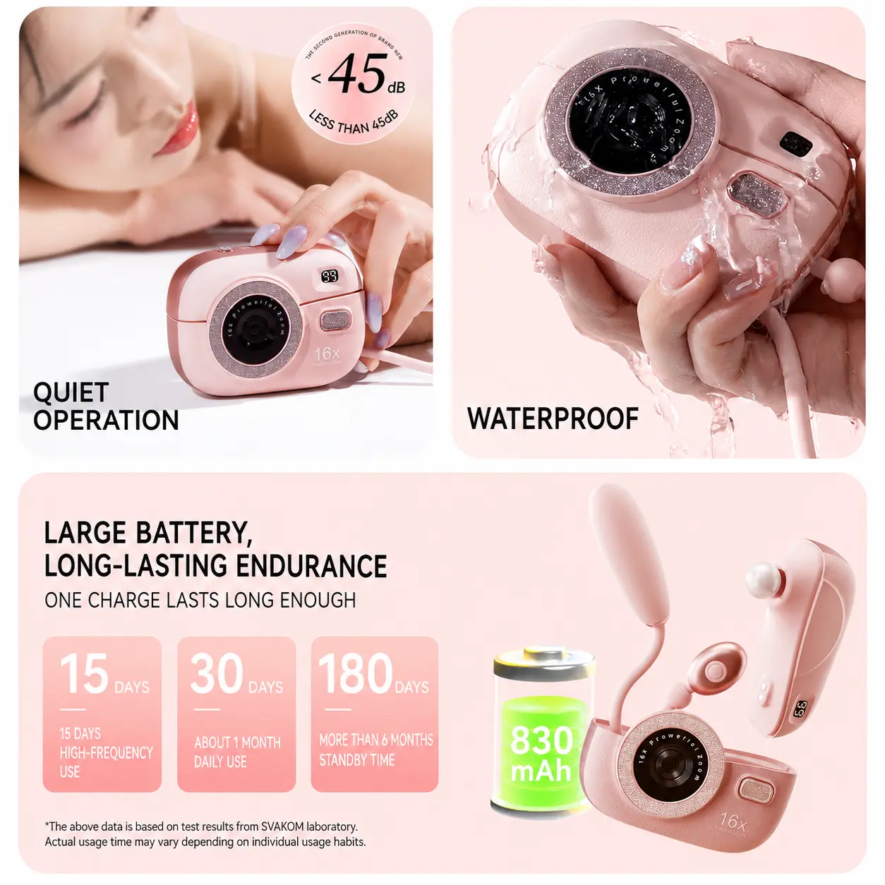 SVAKOM CCD Camera Shaped Split Clitoris Sucking G-Spot Vibrator