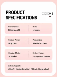 SVAKOM CCD Camera Shaped Split Clitoris Sucking G-Spot Vibrator