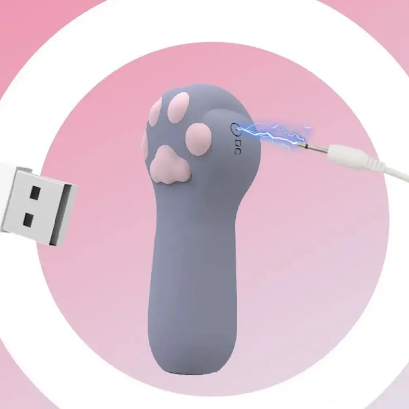 YY HORSE Kitten Paw Vibrator USB Rechargeable 10 Modes Soft Silicone IPX7 Waterproof