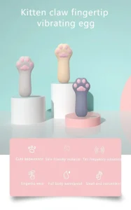 YY HORSE Kitten Paw Vibrator USB Rechargeable 10 Modes Soft Silicone IPX7 Waterproof