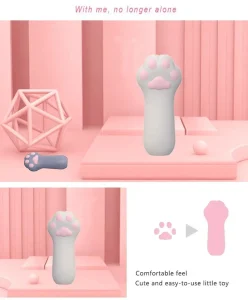 YY HORSE Kitten Paw Vibrator USB Rechargeable 10 Modes Soft Silicone IPX7 Waterproof