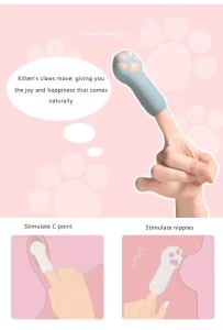 YY HORSE Kitten Paw Vibrator USB Rechargeable 10 Modes Soft Silicone IPX7 Waterproof